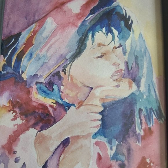 Photograph of original watercolor painting. Signed by artist. - Picture 4 of 7